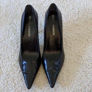 Black point toe Michael Shannon high heels